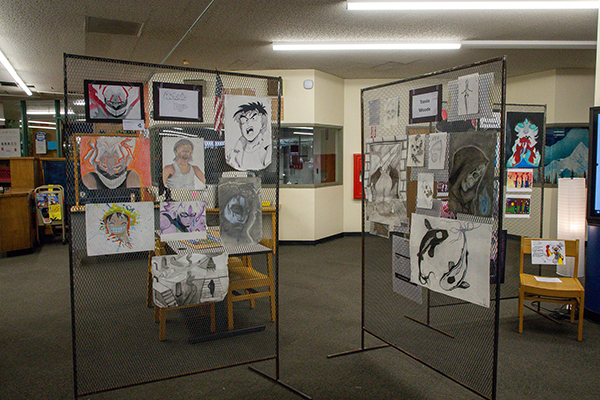 Students artwork on display