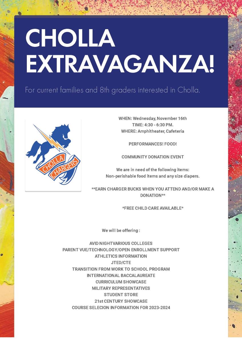 Cholla Extravaganza flyer